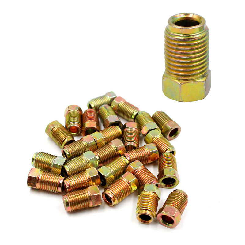 50PCS Brake Line Fittings Assortment for 3/16 Inch Tube Thread Nuts Female +Male