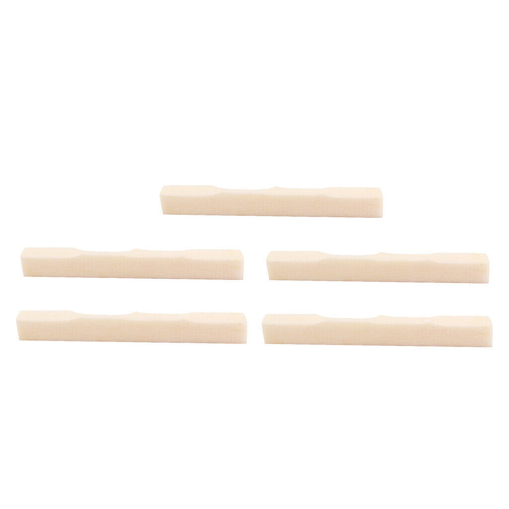 5pcs / set ukulele guitar bone bridge saddles for violin makers guitars