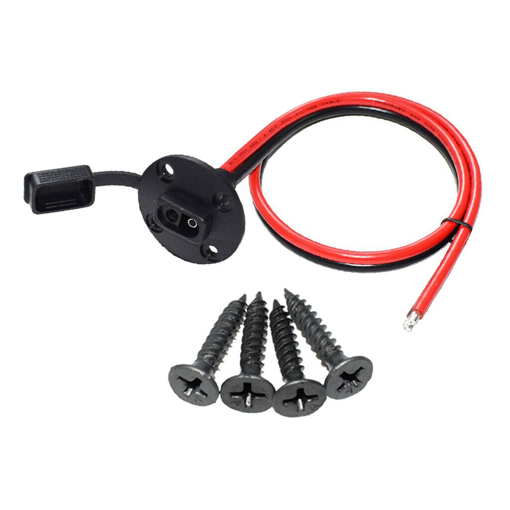 10AWG  Sidewall SAE Plug Socket Cable for Motorcycle Generator Battery Charge
