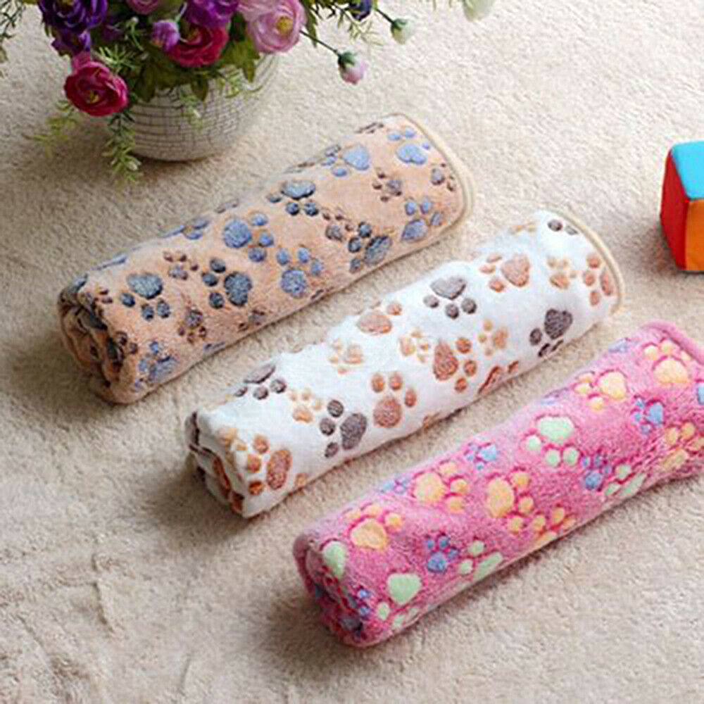 2pcs Pet Blanket Cat Dog Sleep Warm Soft Mat Winter Warm Not Fade Easily Clean