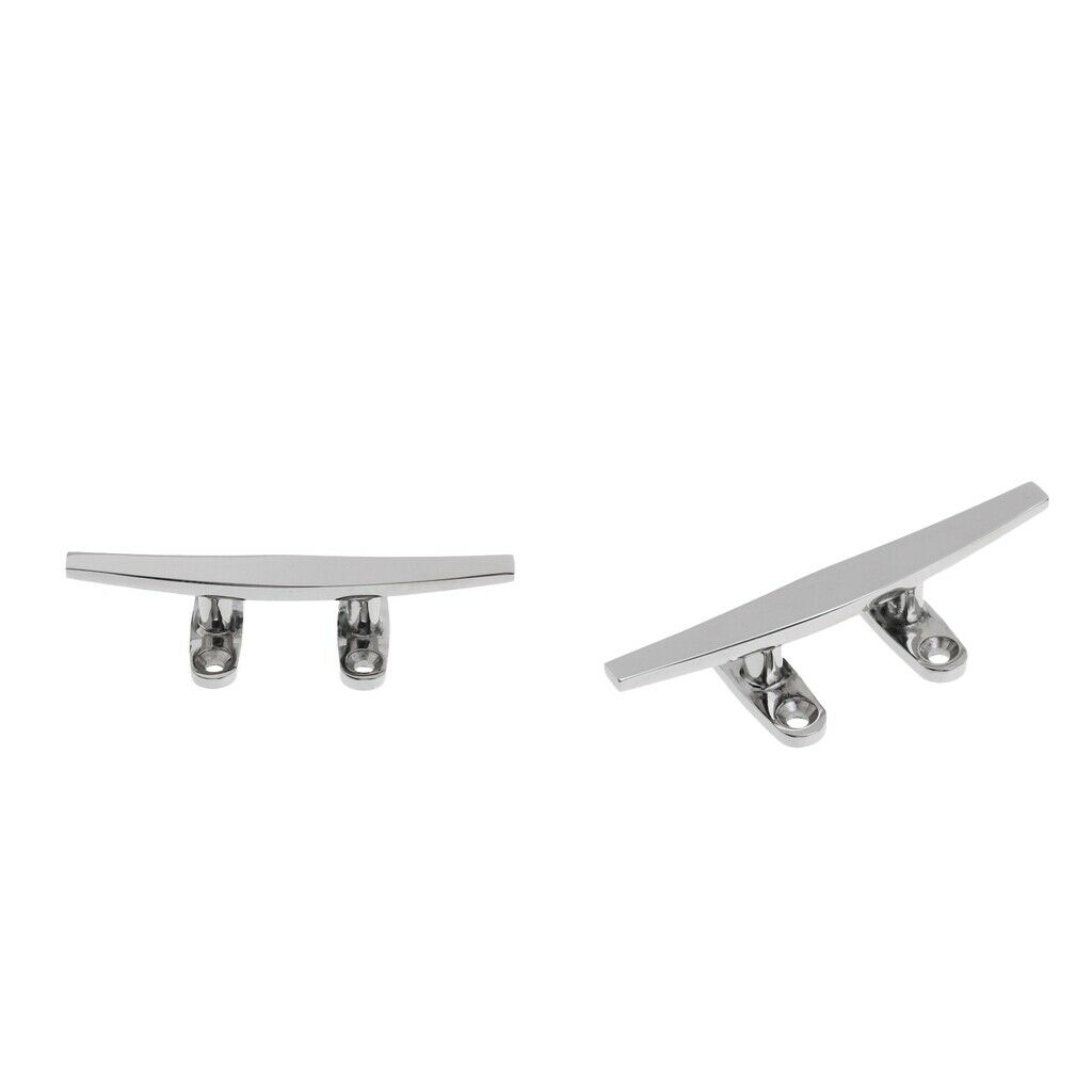 2PCS Dock Cleats, 5 inch 6 inch Open Base Boat Cleat, 316 Stainless Steel Boat