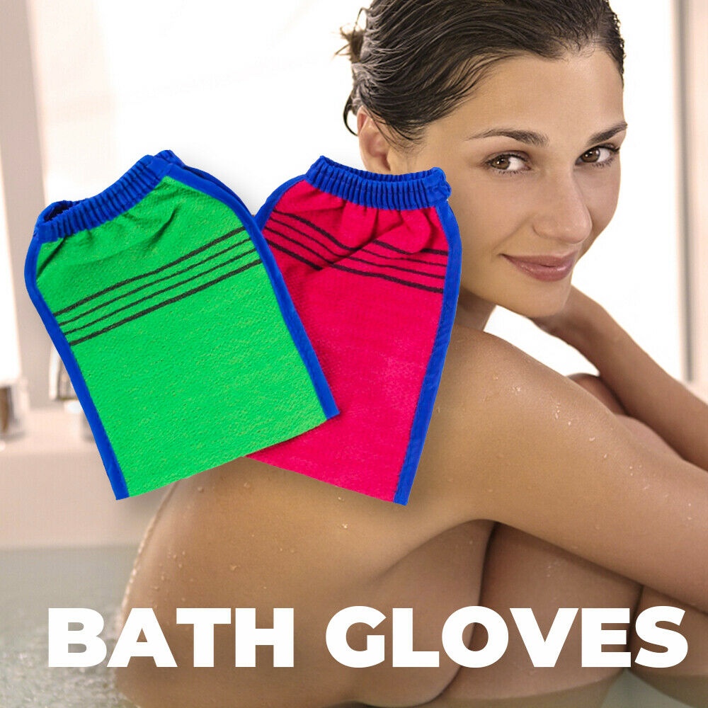 1PC Body Cleaning Scrub Mitt Bath Glove Dead Skin Removal Shower Spa Exfolia