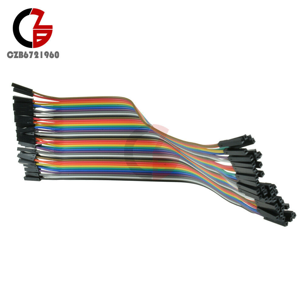 40PCS Dupont Wire Female to Female Connector Cableï¼Œ2.54mm 1P - 1P For Arduino