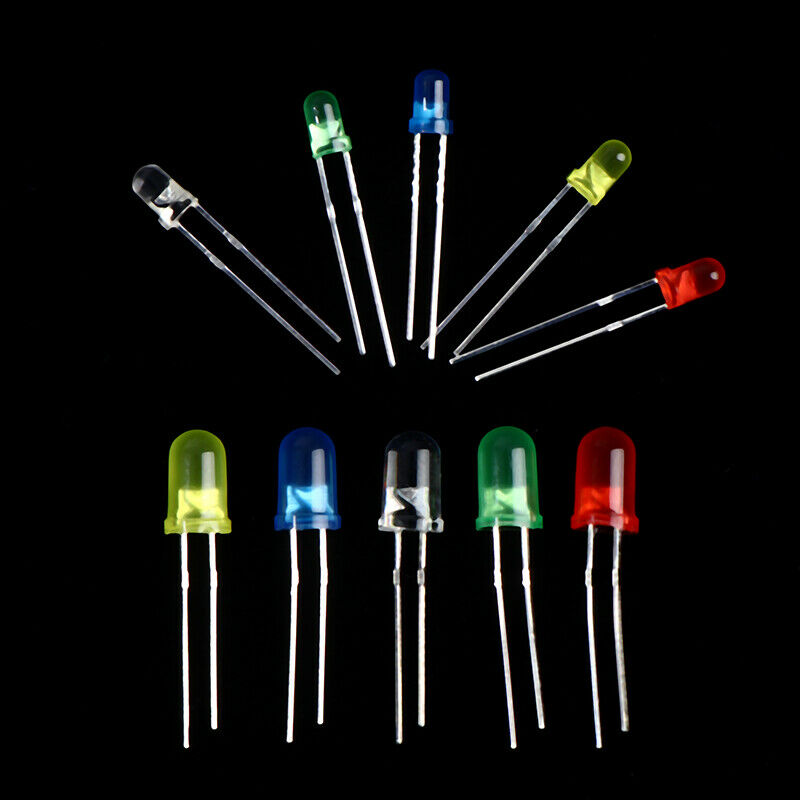 200pcs 3V 20mA Colorful Diodes 3mm LED Light Assorted Kit DIY LEDs Diode SetSJC