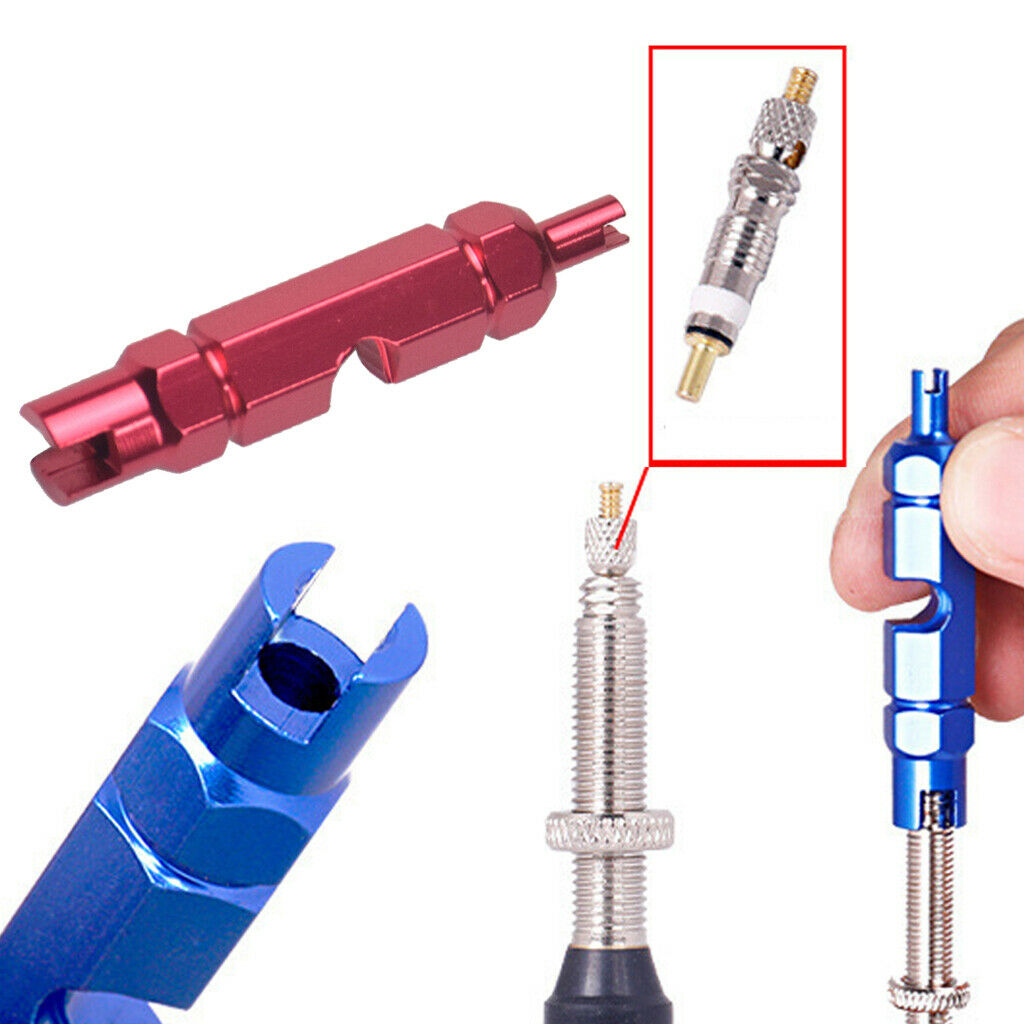 Aluminum Alloy Valve Core Removal Wrench Road Bike Accessories Universal Red