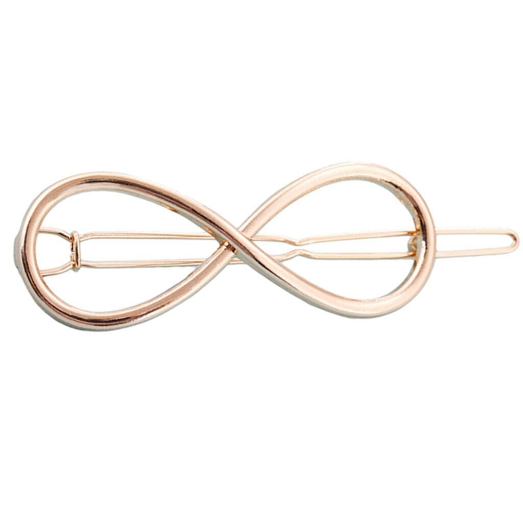 Fashion Geometric Hairpin Clip Hair Snap Clamp Slide Grip Barrette Girl