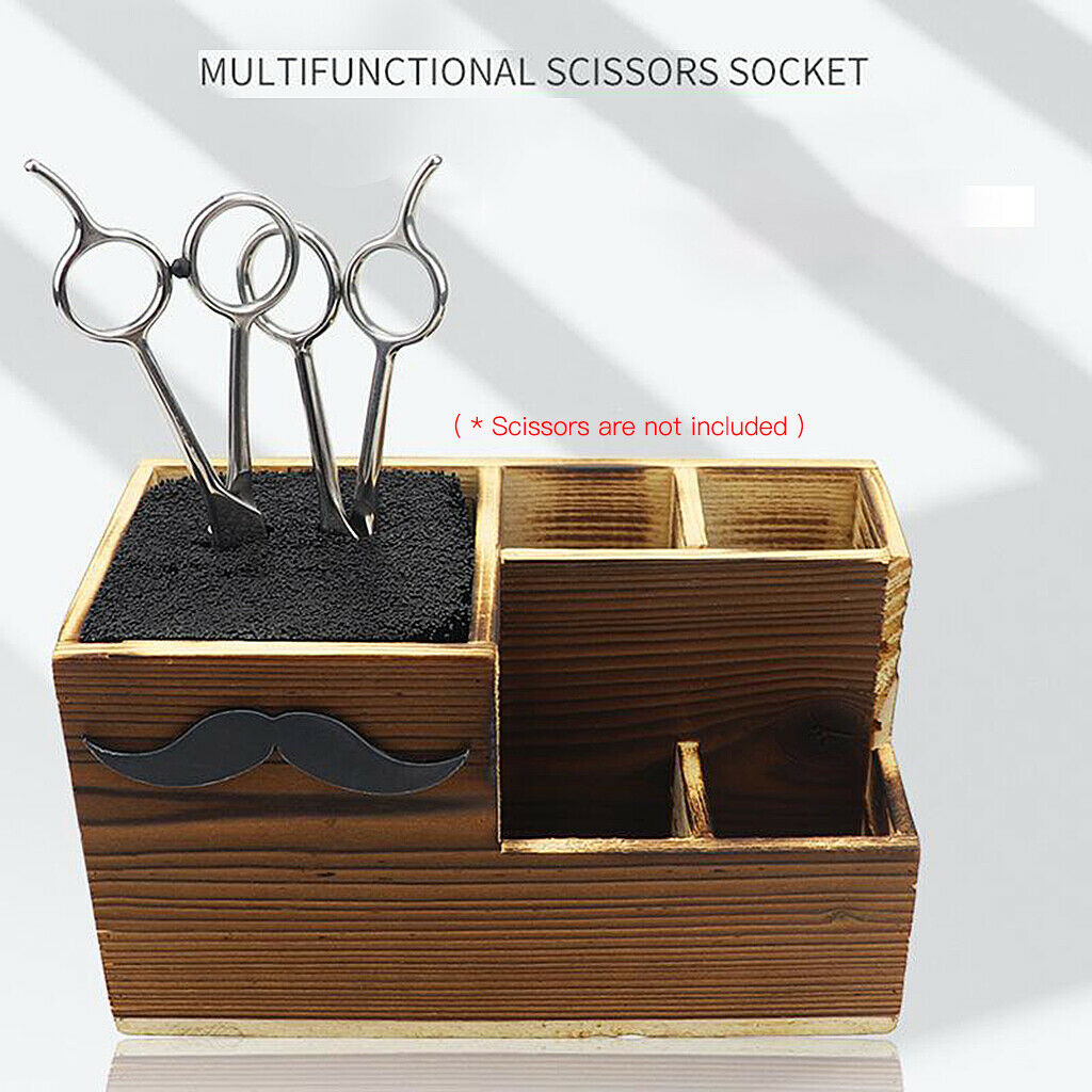 Portable Salon Shears Rack Hair Cutting Storage Hairdressing Combs Organizer