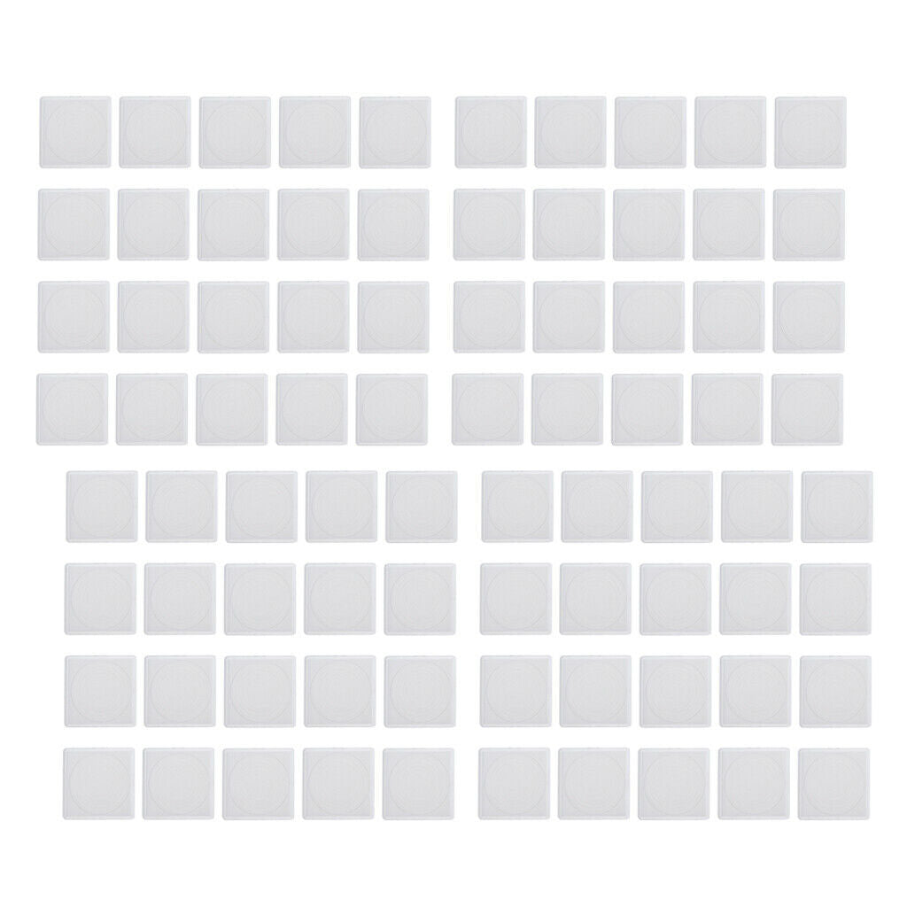 80 Pieces Square Acrylic Coin Collection Holder Display Cases Container