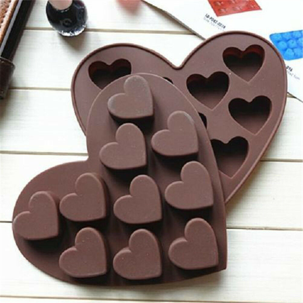 Heart Shape Silicone Cake Mold DIY Chocolate Soap Molds Cake Decorating F.l8