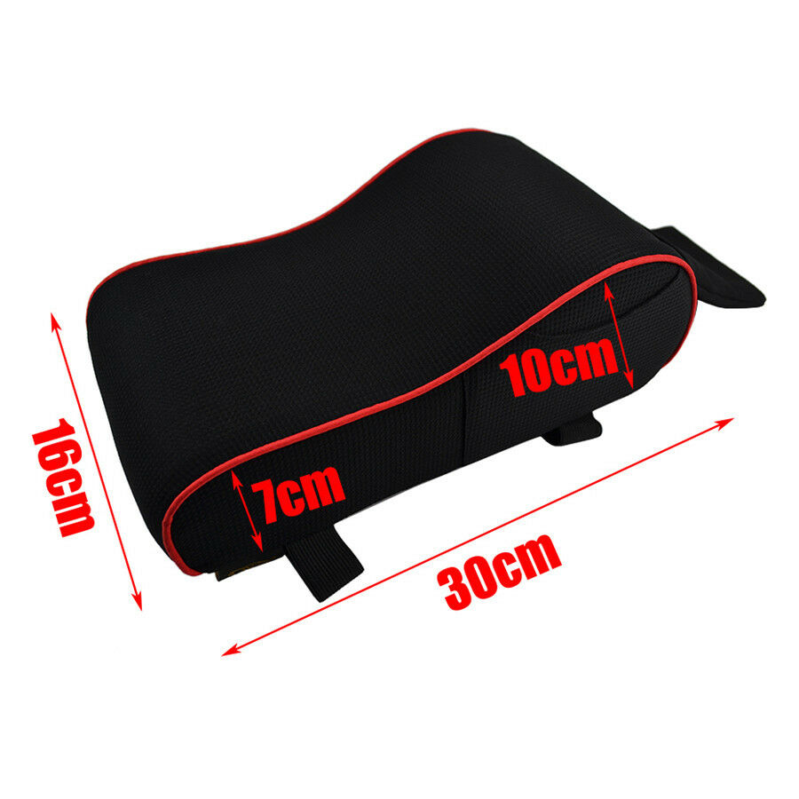1X Universal Knitted Fabrics Car Center Console Armrest Pad Memory Foam Cushion