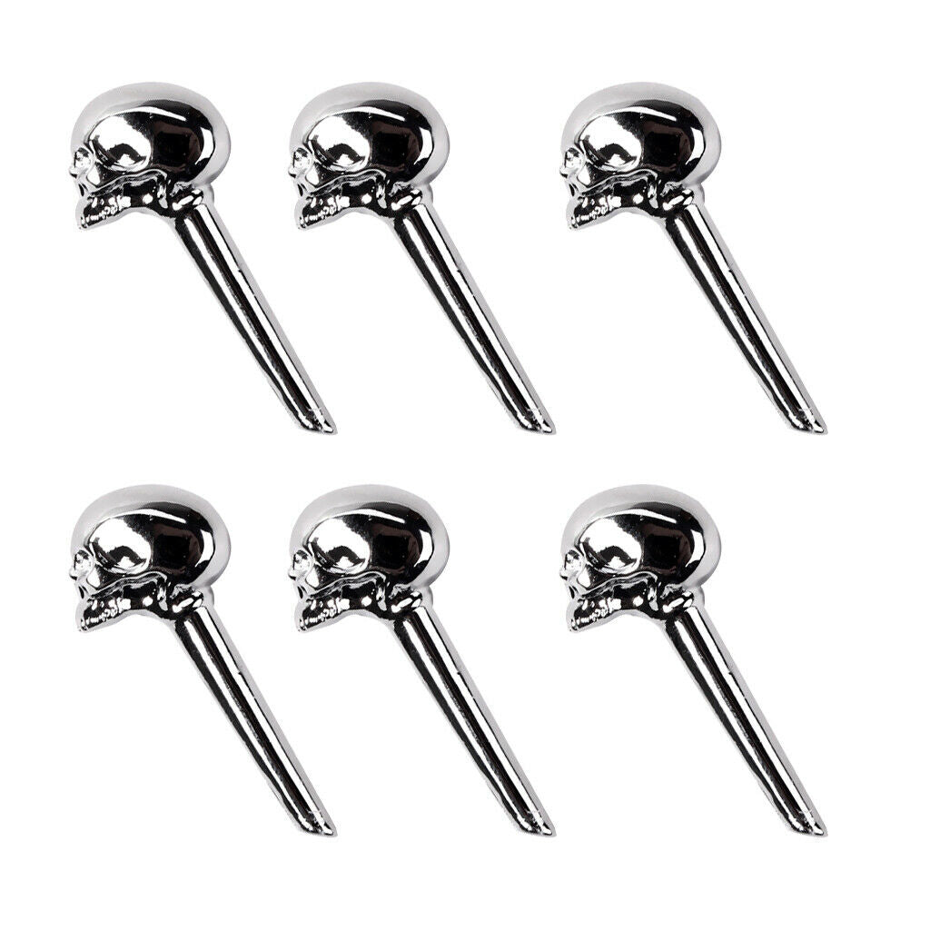 Set of 6 Acoustic Guitar/Mandolin Bridge Pins Replacement-Zinc Alloy