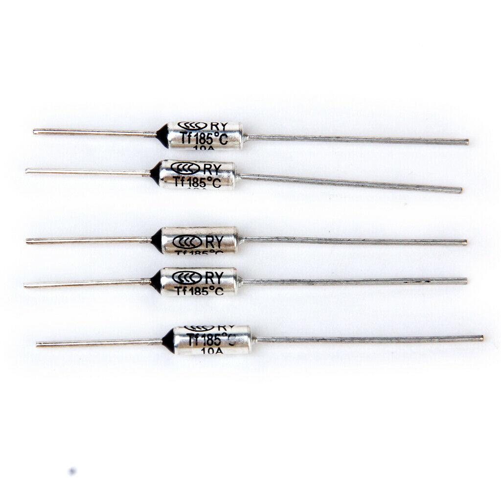 5pcs 185 Degree Temperature Fuse 10A/250V Fuse Temperature Fuse Rice Cooker