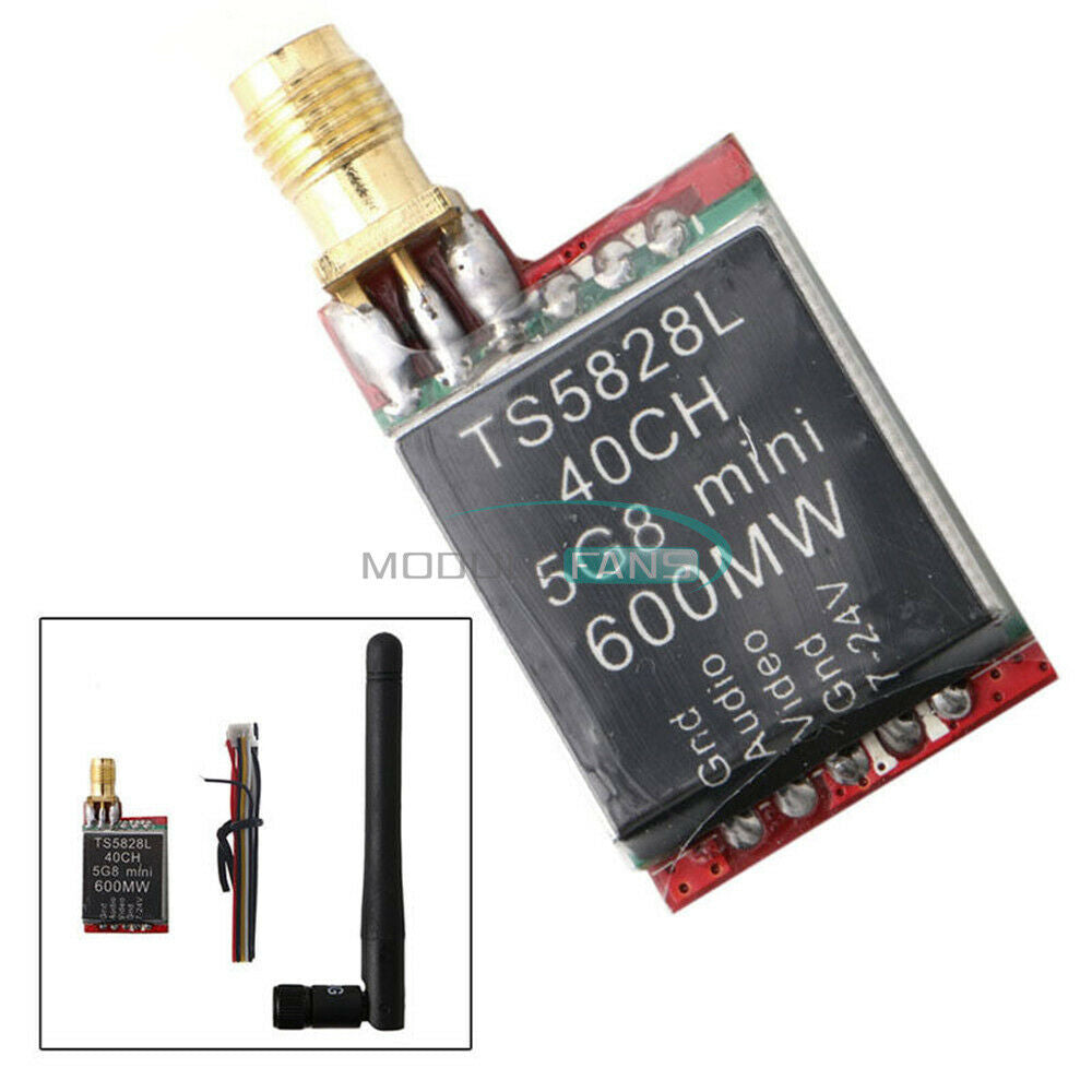TS5828L TS5828 5.8G 40CH 600mW 190mA/12V Transmitter With RP-SMA Antenna FPV
