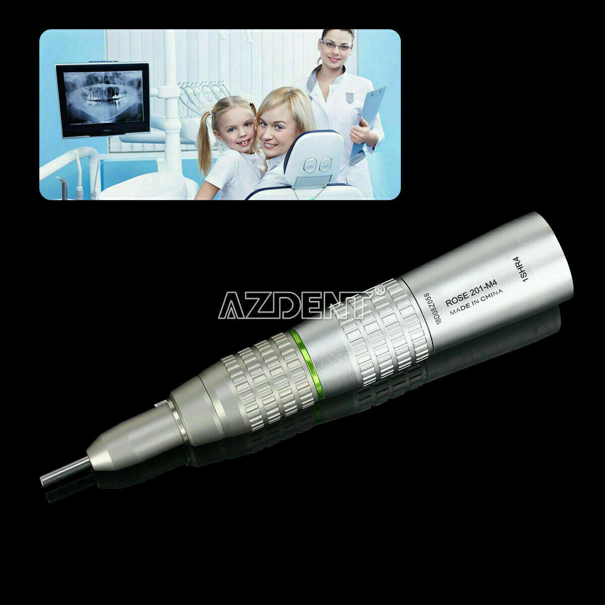 Dental 4:1 Reduction Speed Ratio Straight Cone Handpiece For Fit NSK Bien Air