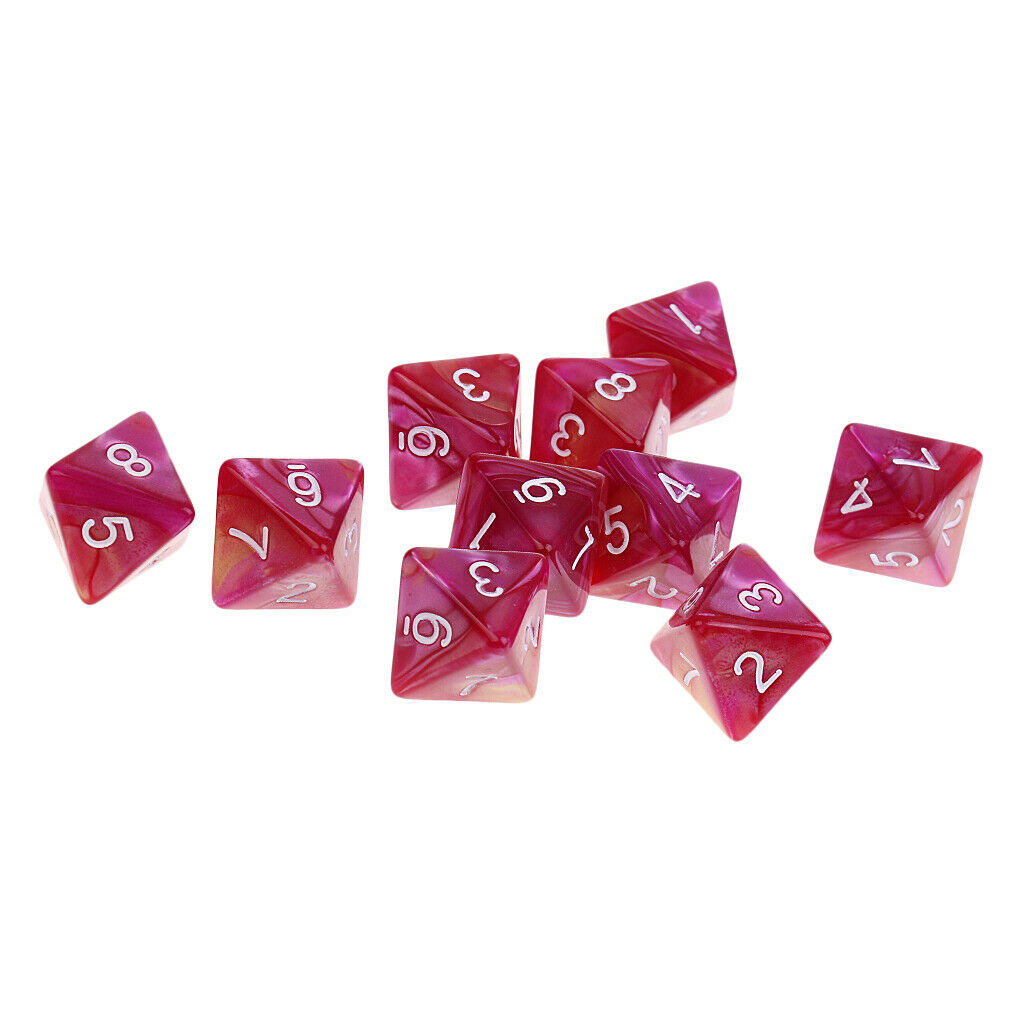 Multi-sided Dice Polyhedral Dice D8 For D&D RPG MTC Table Games Pack Of 20