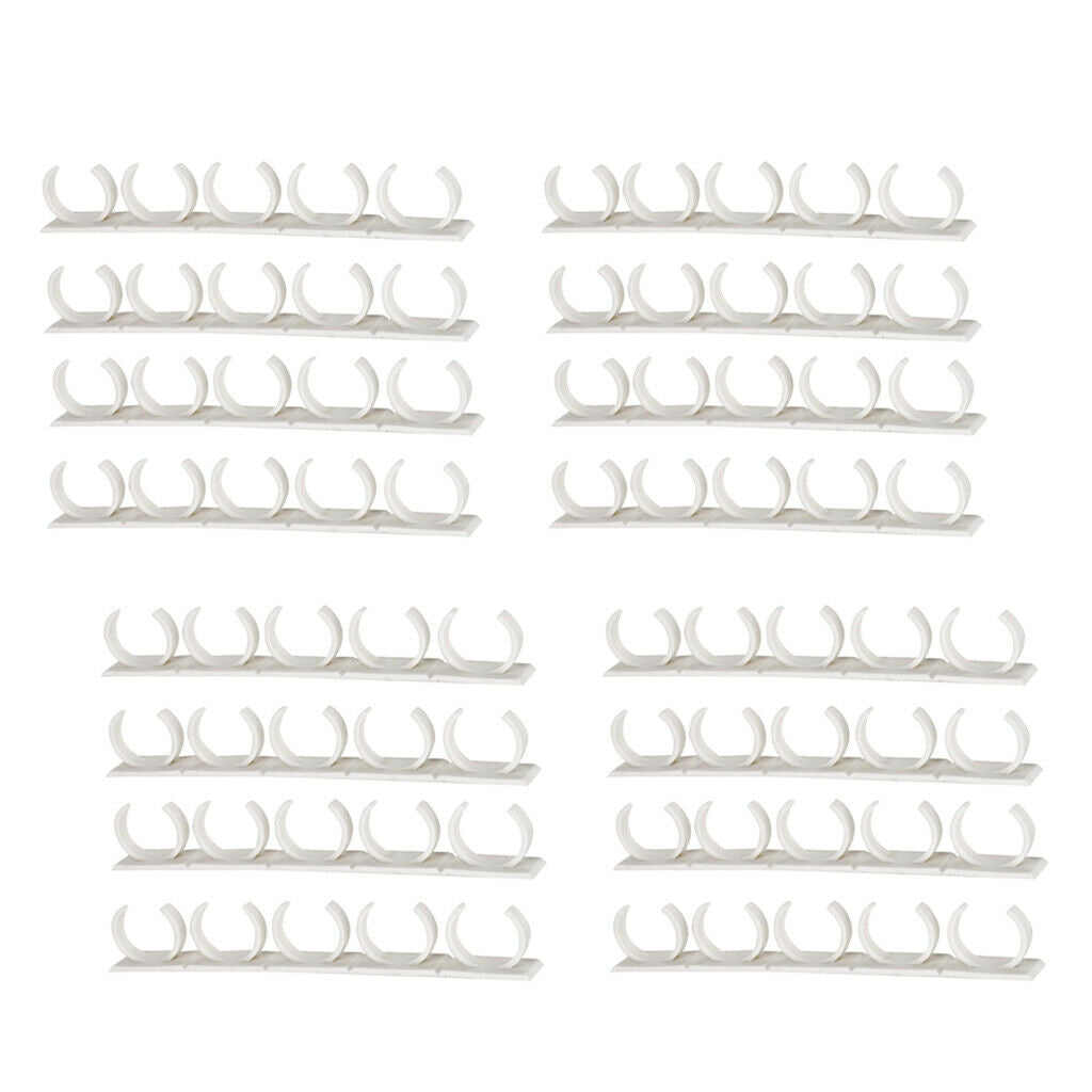 16 Pack Self Adhesive Spice Racks for 90 Spice Jars Space Saving Oragnizer