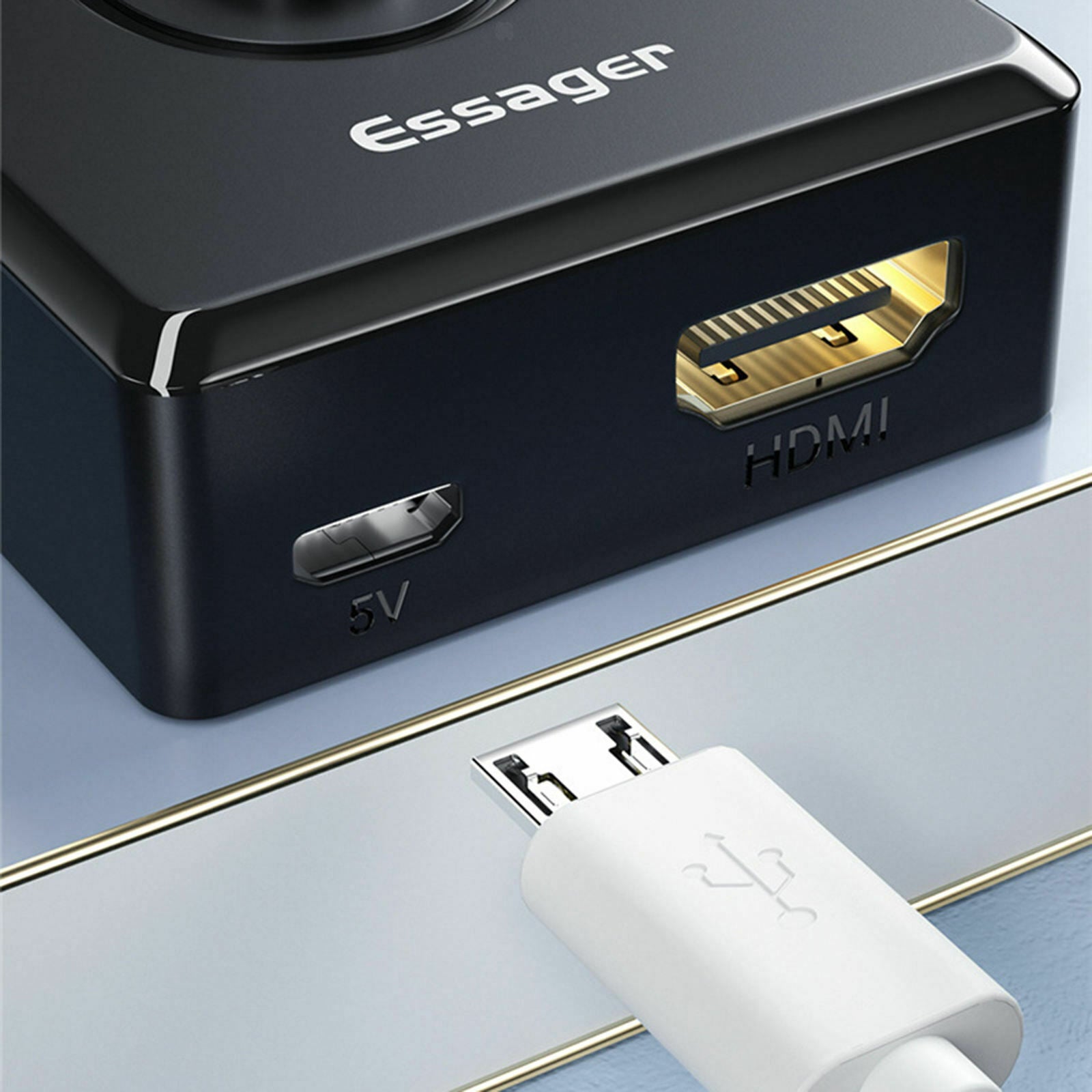 1x2/2x1 HDMI 2.0 Splitter Connector for DVD HDTV Dual Modes No Extra Power