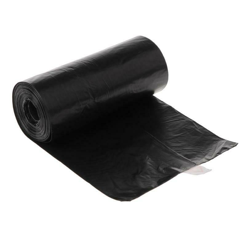 10 Roll/Set Garbage Bag Degradable Pet Poop Shit Trash Home Kitchen Waste Black