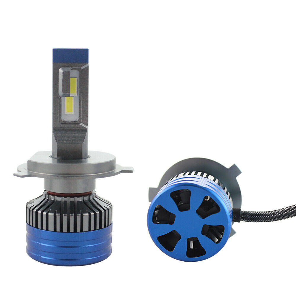 2X Canbus Free Anti-Flicker H4 Led Headlights Hi/Low Beam 80W/Set 18000LM 6000K