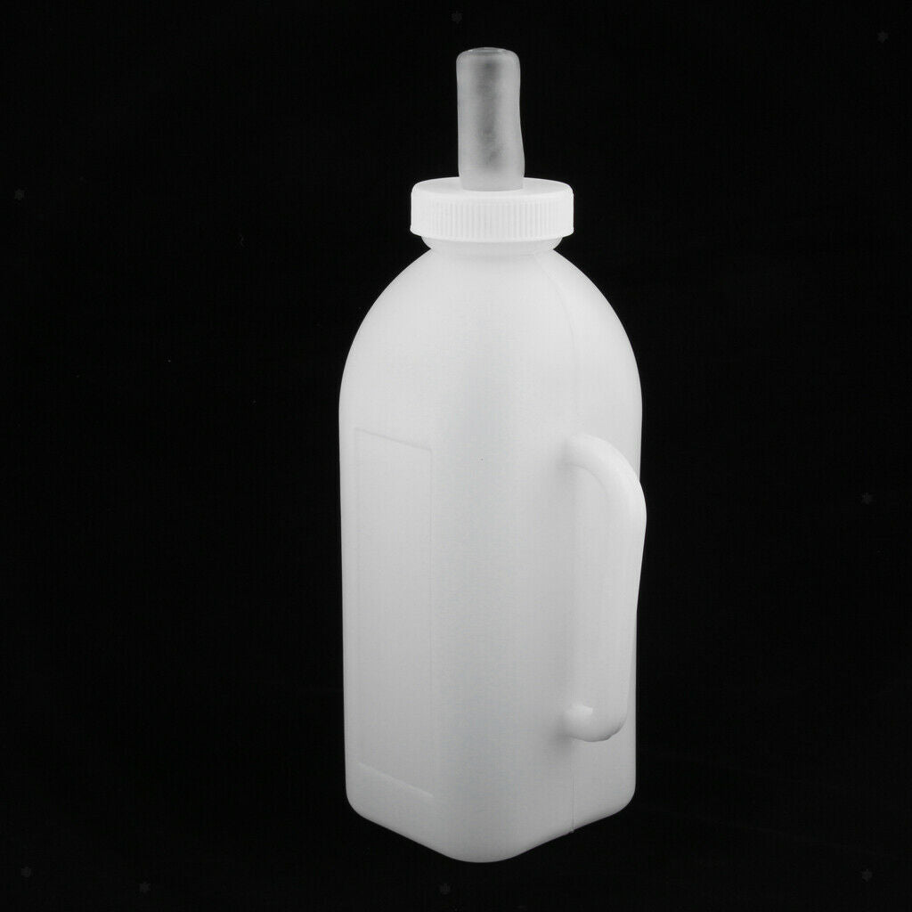 2X 2L Calf Nursing Feeding Milk Bottle with Nipple Livestock Cow Cattle