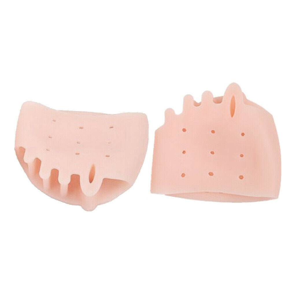 Set of 4 Gel Hallux Valgus Corrector Straightener Bone Spurs Toe Separators