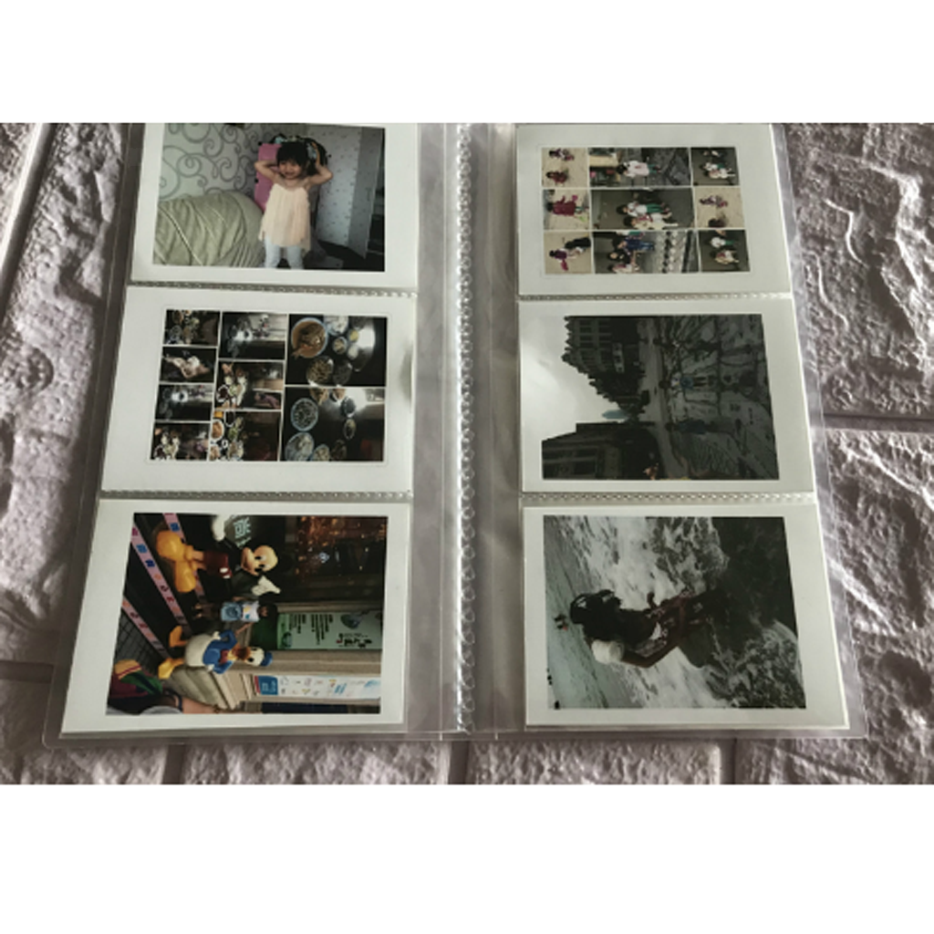 Mini Photo Album Refill Page for Polaroid Fujifilm Film 3.5x2.5" 84 White