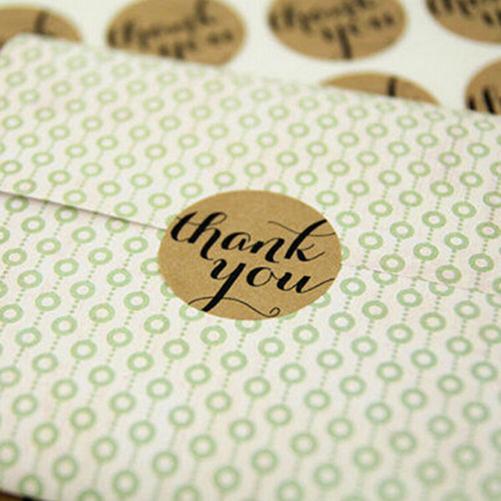 24Pcs THANK YOU Kraft Seal Stickers Label for Wedding vor/Envelope/Card C.l8