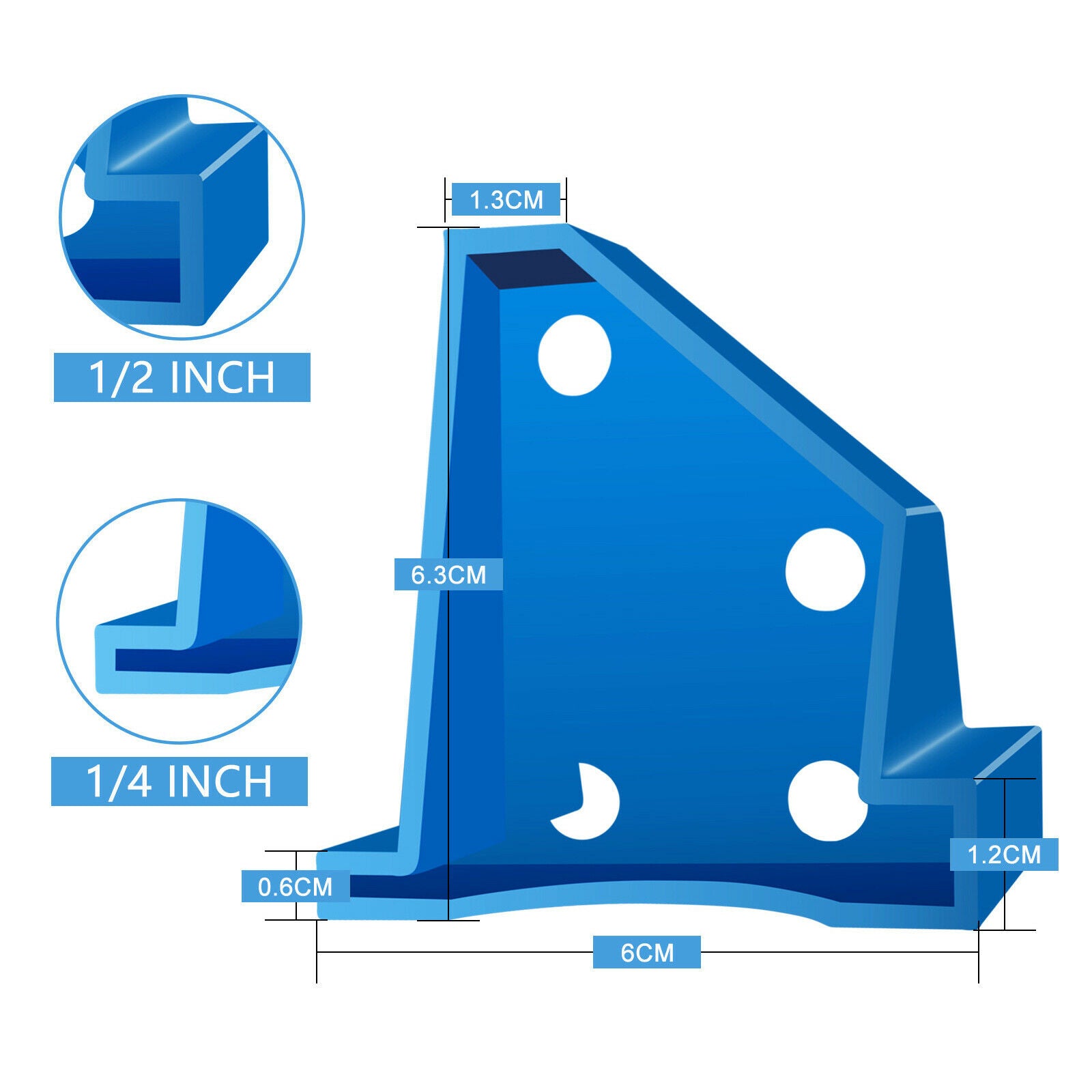 20 Pieces of Floor Laminate Spacers with 1/4 Spacing for DIY Wood