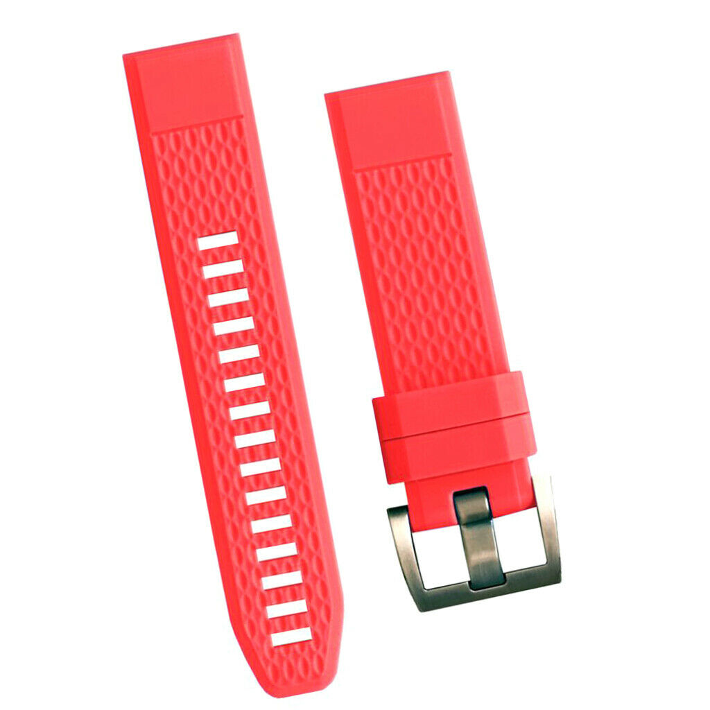 For   fenix 5S Sports Replacement Silicone Wrist Watch Band Strap Red