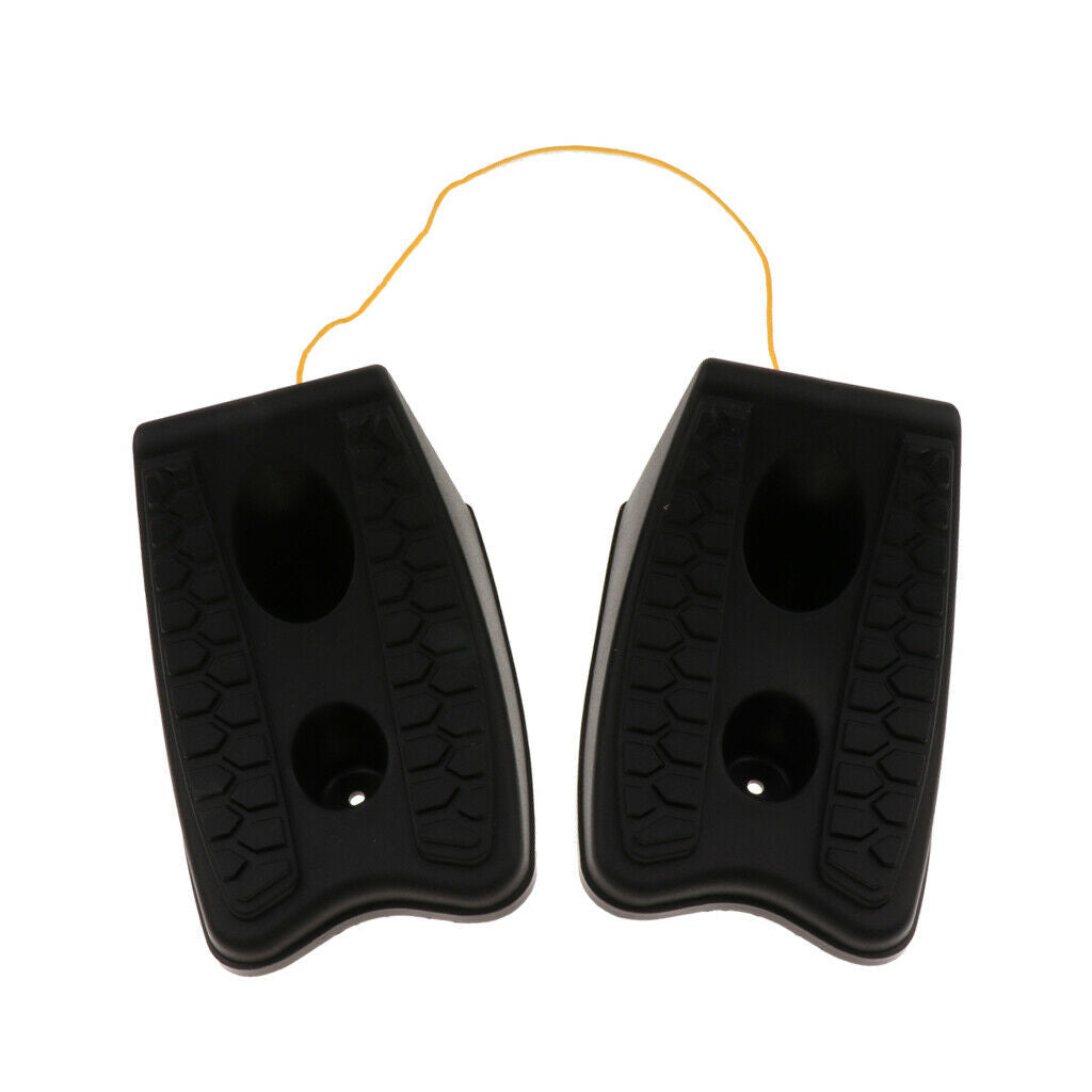 2 Pieces Anti-slip Universal Car Vehicles Wheel Tire Chock Stop Blocks Black