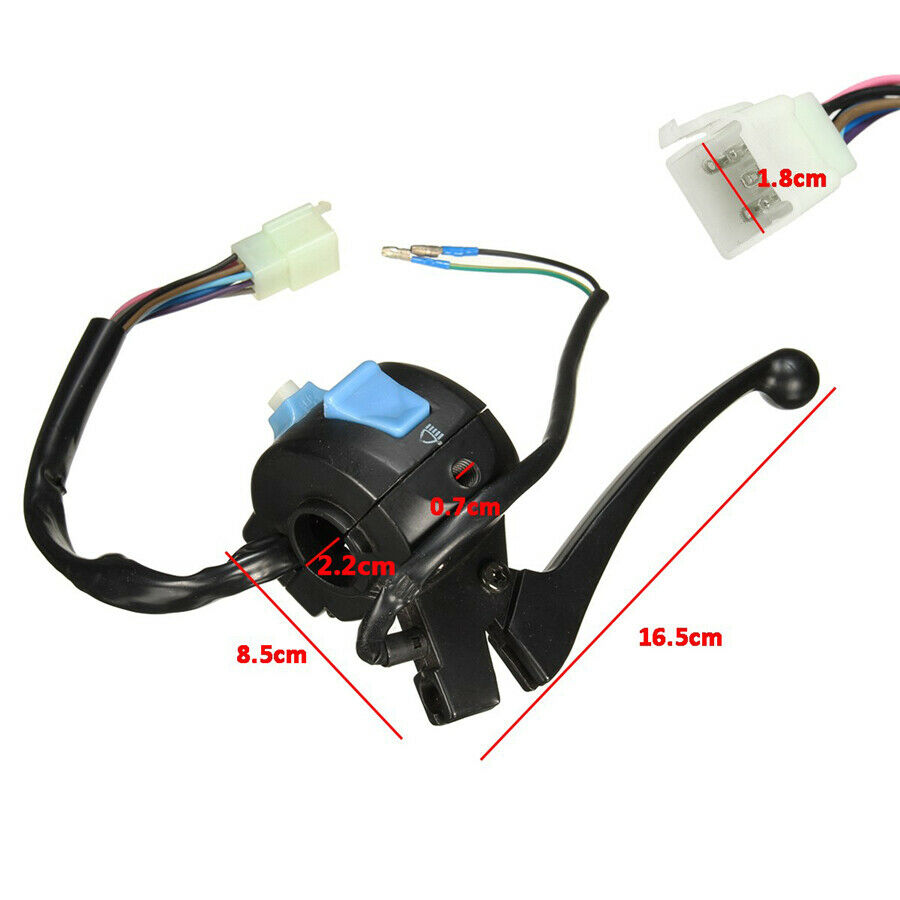 7/8" Scooter Moped Left Side Handlebar Switch Assembly For GY6 Engine 50cc 150cc