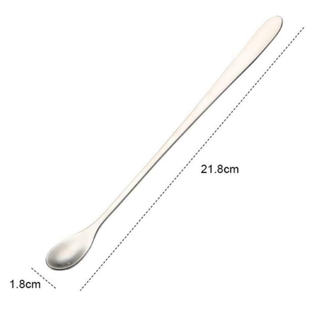 Stainless Steel Bar Cocktail Spoon Stirring Spoon Long Handle Coffee Spoon