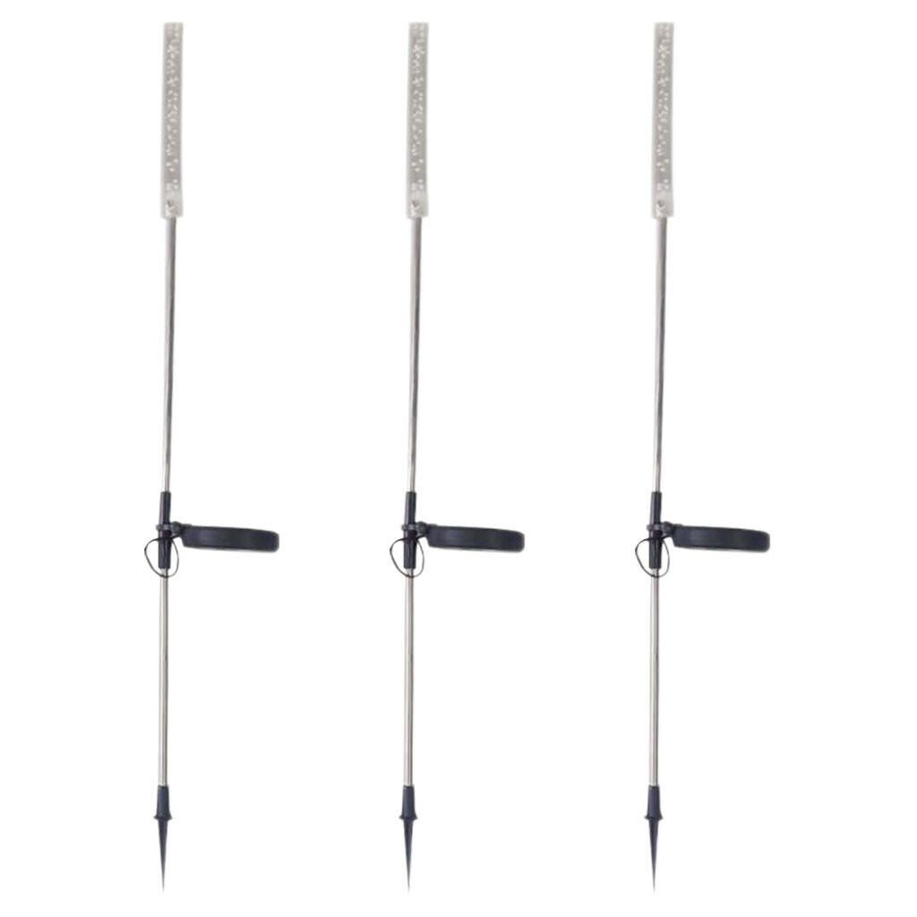 3pcs Solar Reed Lamp Bubble Stick Lamp Garden Stake Garden Ornament for Lawn