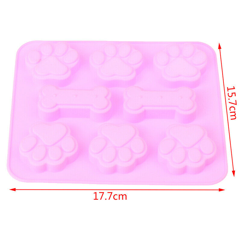 Silicone Baking Mold Dog Bone Dog Footprint Cake Mold Food Grade Baking M.l8