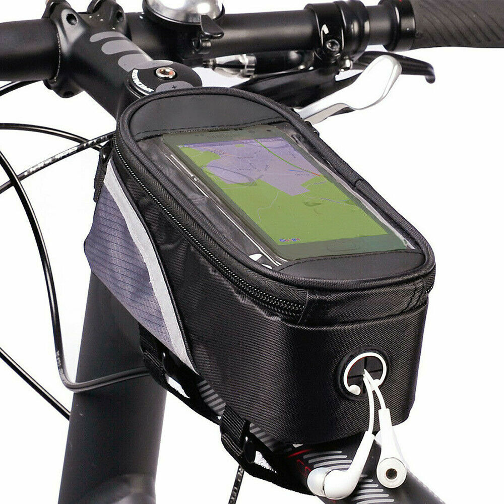 Cycling Frame Bag Bicycle Bike MTB Front Top Tube Cell Phone Pouch Waterproof L/