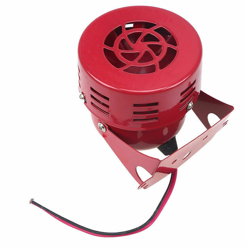 Car Truck Motorcycle Driven Red Air Raid Siren Horn Alarm Loud Speaker Durable