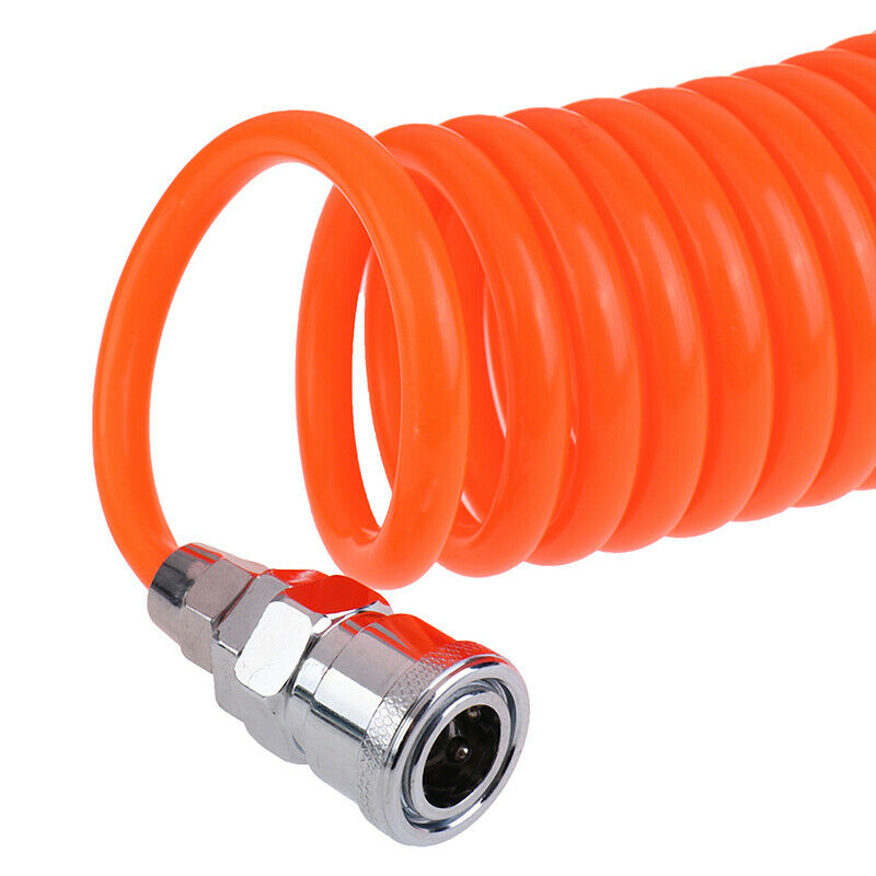 15m Polyurethane PU Air Compressor Hose Tube Pneumatic Hose Spring Air Pipe WF