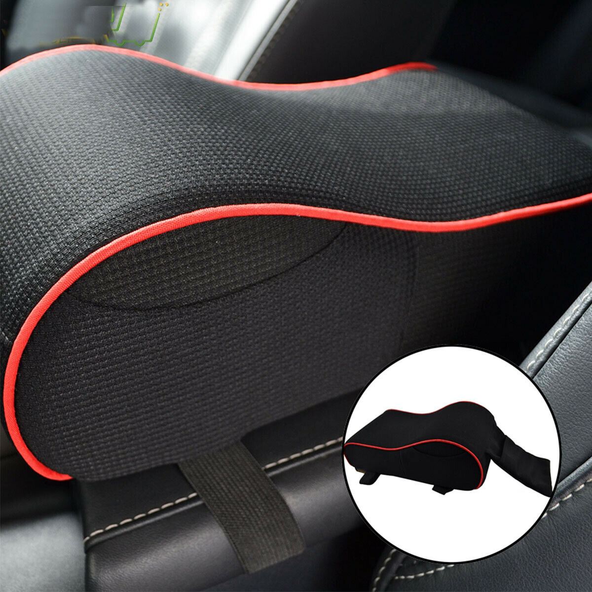 Breathable Soft Memory Foam Car Armrest Center Console Cushion All Seasons Cover