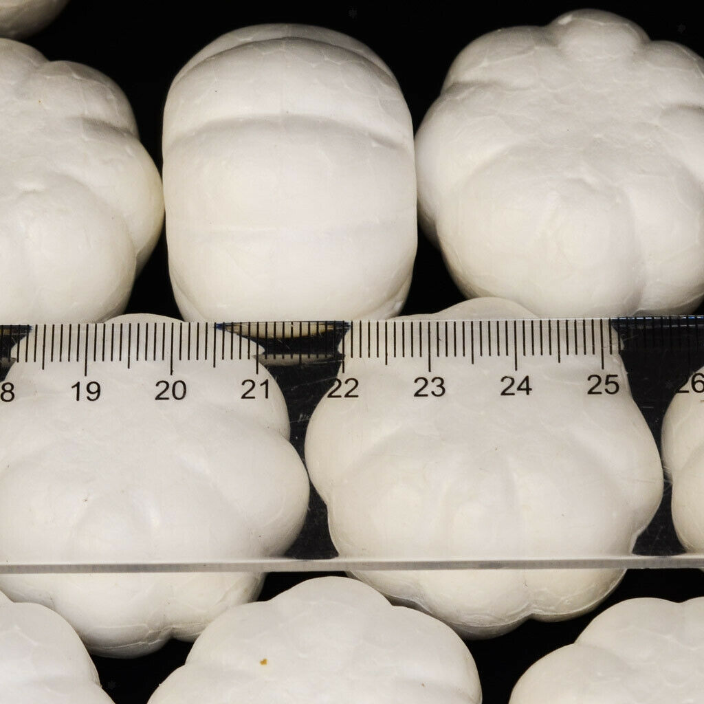 20x Halloween Pumpkin Polystyrene Foam Oraments DIY Handmade Materials