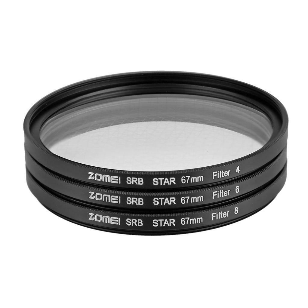 67mm Star-Effect Starburst Twinkle 4+6+8 Points DSLR Lens Filter