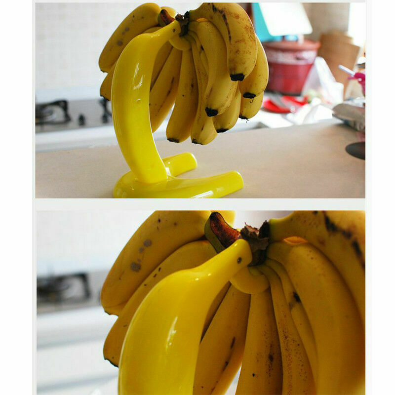 Multi-functional Banana Display Stand Hook Tray Storage Holder Durable Rack Home
