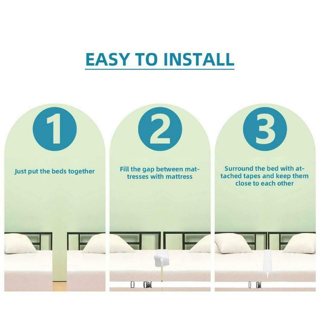 Mattress Extender Connector Strap Twin to King Converter Kit for Hotel 20cm