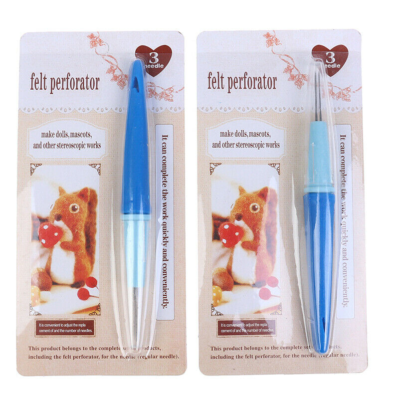 Needle pen the poking fun tools for wool felt replace needles DIY Art Han.l8