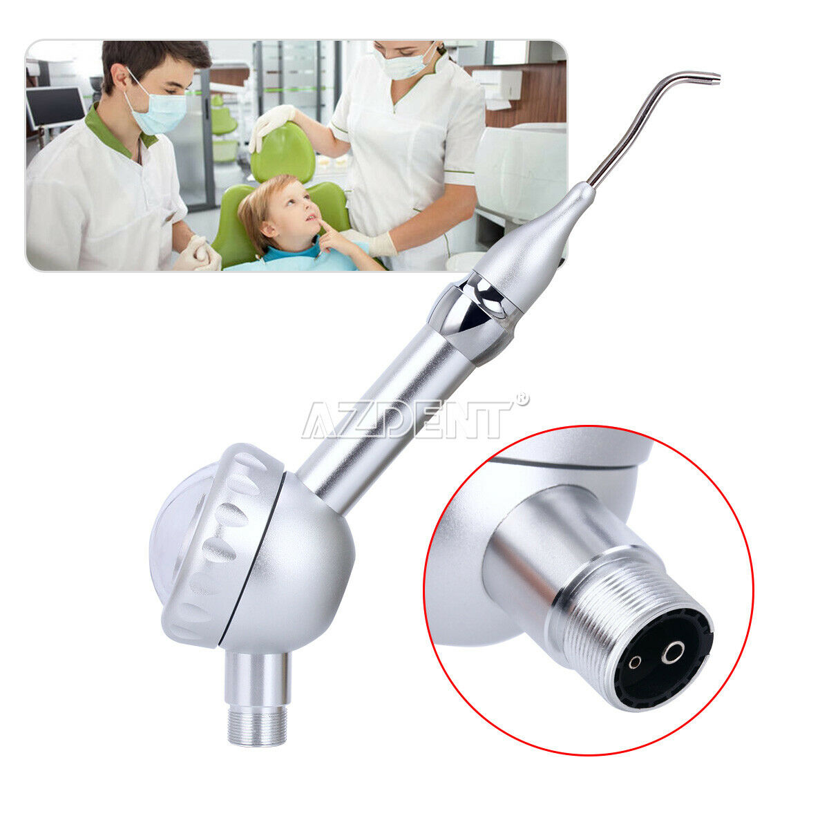 5PCS OMATE Dental Teeth Air Polisher Polishing 2 Holes Anti-resorption Dentists