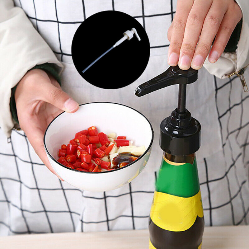 Kitchen Soy Sauce Press Nozzle Operated Pump Head Home Oyster Bottle NozzleBWSJ