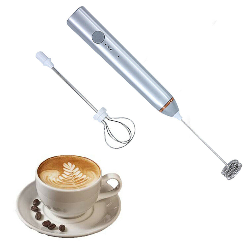 Electric Milk Frother Milk Foam Maker Cappuccino Foamer Mixer Eggbeater
