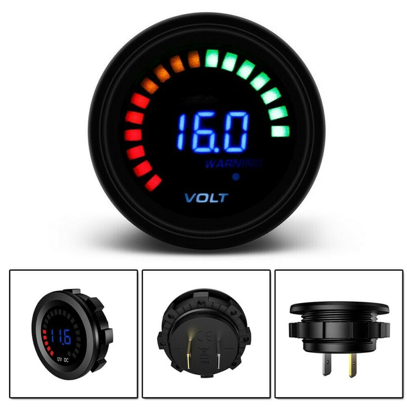 12V General Led Voltmeter Marine Part Replacement General Car Modified Voltmeter