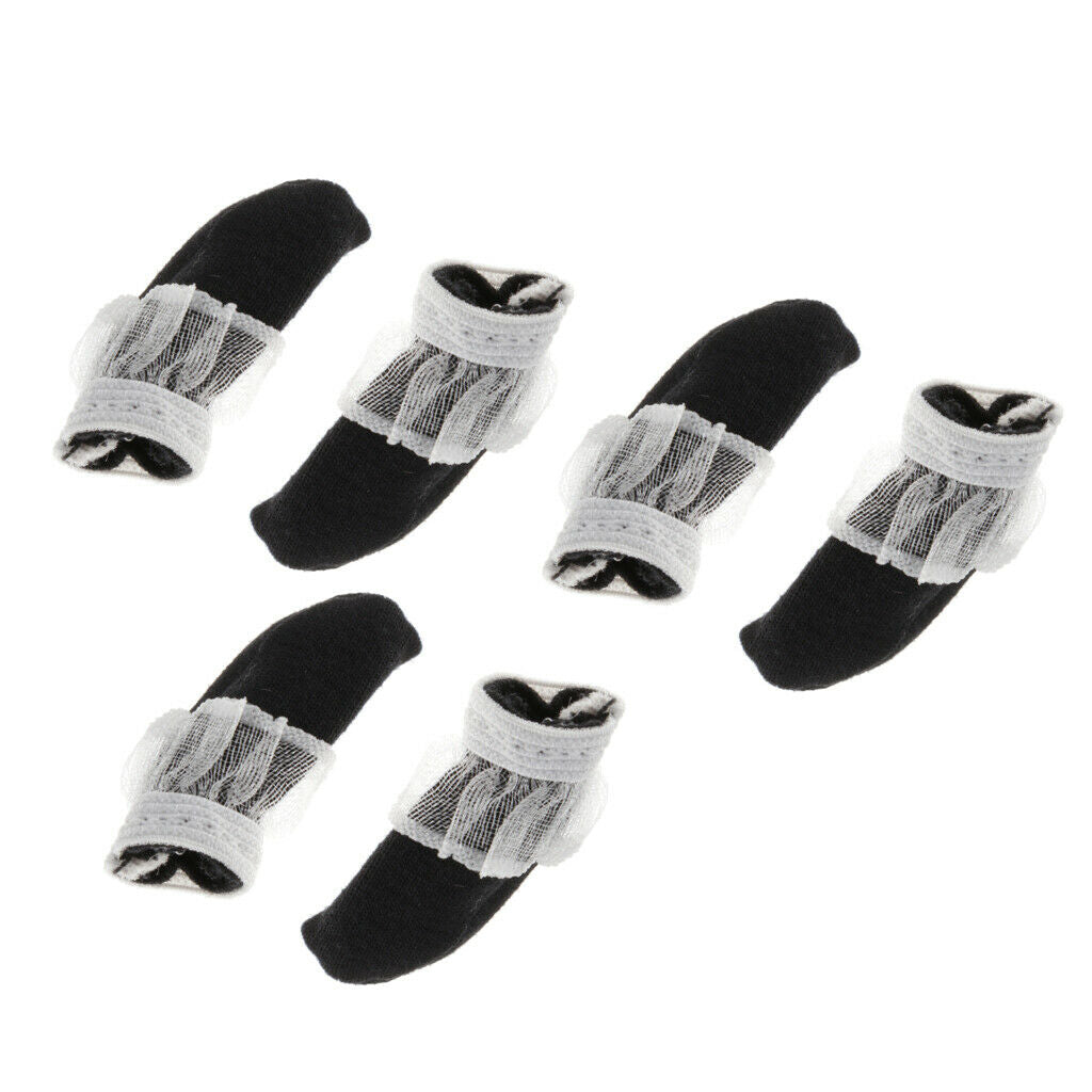 7 Pairs of Lace Socks and Stocking Clothing Accessories for 1/6 BJD Accs