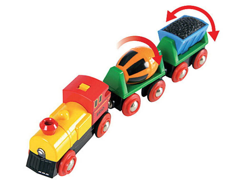 33319 BRIO Battery Operated Action Train Wooden Railway Trains Age 3 years+