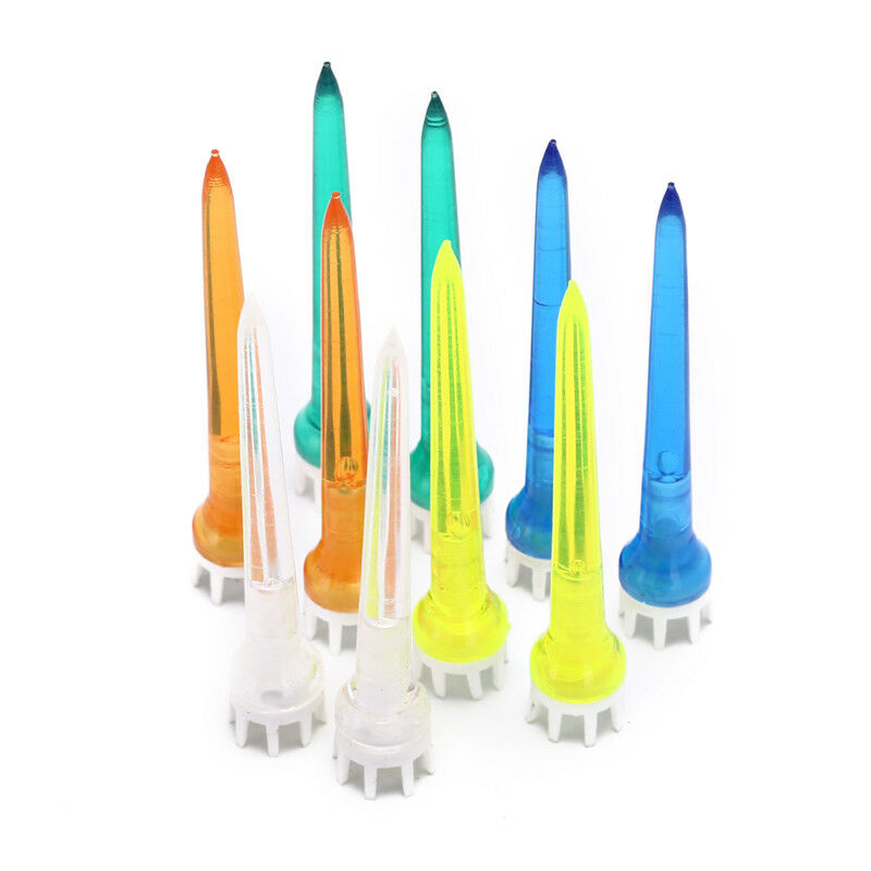 10pcs/set mixed color golf tee 78mm transparent tee crown golf tee accessfaP Qx